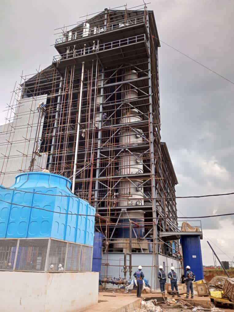 Illustration of industrial plant